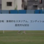 T20会場：象徴的なスタジアム、コンディション、歴史的な試合