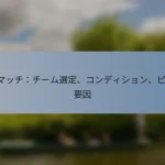 T20マッチ：チーム選定、コンディション、ピッチ要因