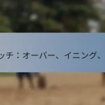 T20マッチ：オーバー、イニング、ルール