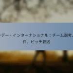 ワンデー・インターナショナル：チーム選考、条件、ピッチ要因