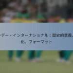 ワンデー・インターナショナル：歴史的意義、進化、フォーマット