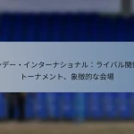 ワンデー・インターナショナル：ライバル関係、トーナメント、象徴的な会場