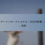 ワンデーインターナショナル：文化的影響、伝統、祝祭